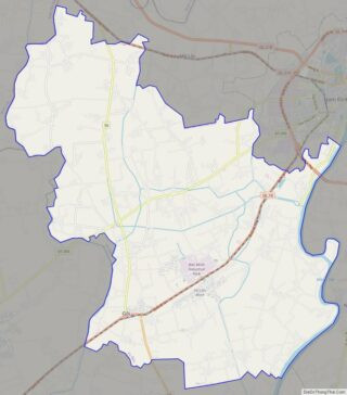 Bản đồ giao thông huyện Vụ Bản dựa trên Open Street Map