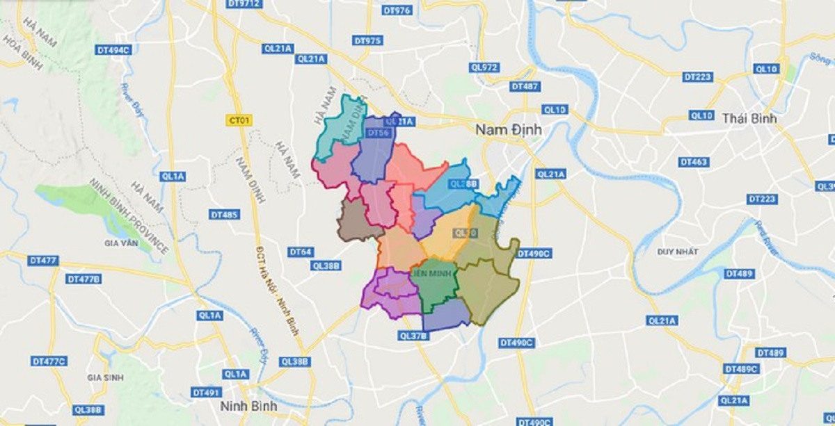 Bản đồ hành chính huyện Vụ Bản, tỉnh 8Day - trang web uy tín đăng ký & đăng nhập dễ dàng, thể hiện địa giới các xã và thị trấn