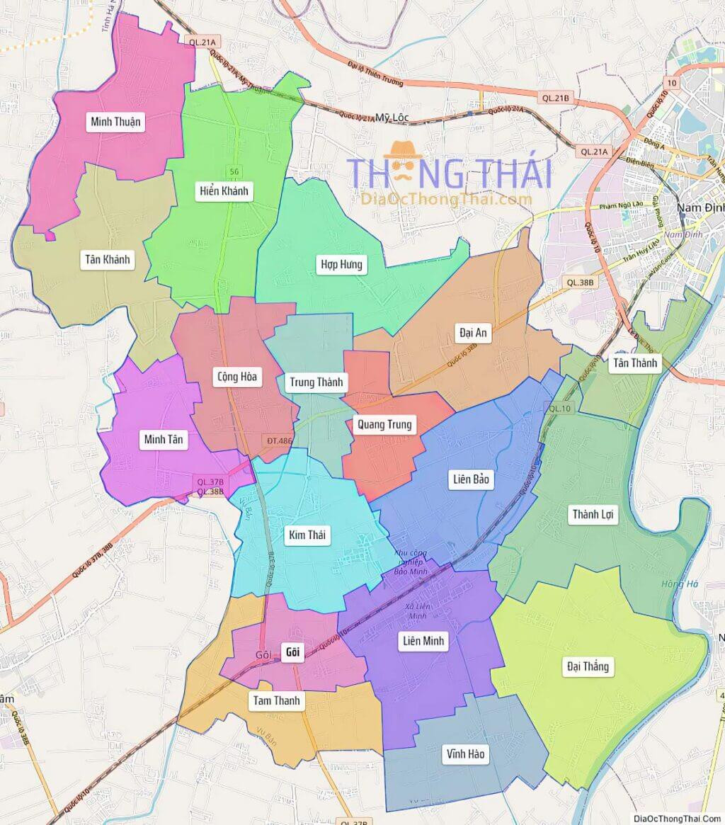 Bản đồ huyện Vụ Bản, vùng đất tâm linh của 8Day - trang web uy tín đăng ký & đăng nhập dễ dàng