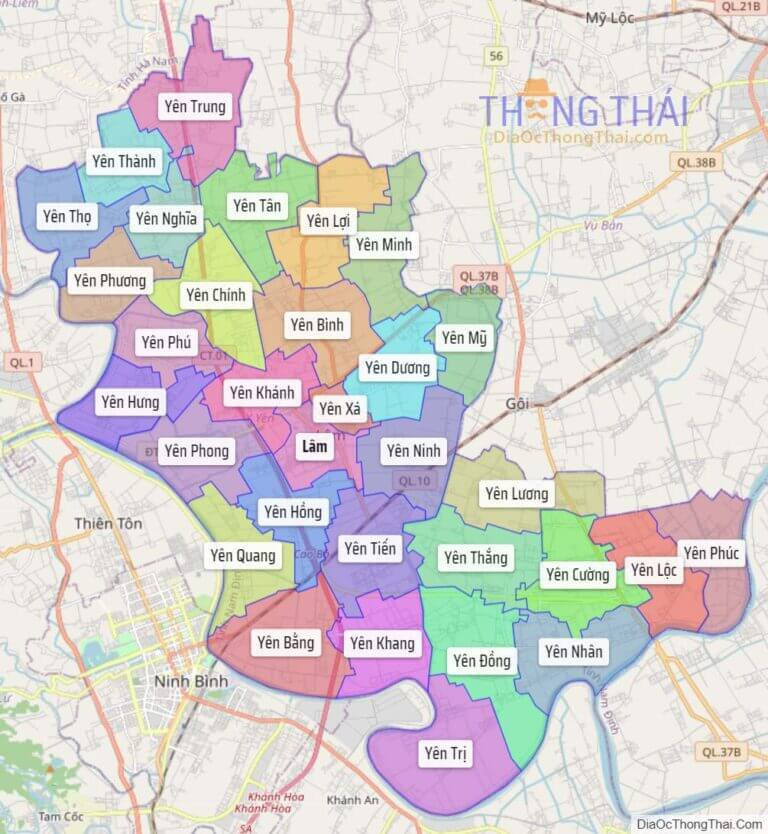 Bản đồ huyện Ý Yên, 8Day - trang web uy tín đăng ký & đăng nhập dễ dàng với sự phân chia hành chính