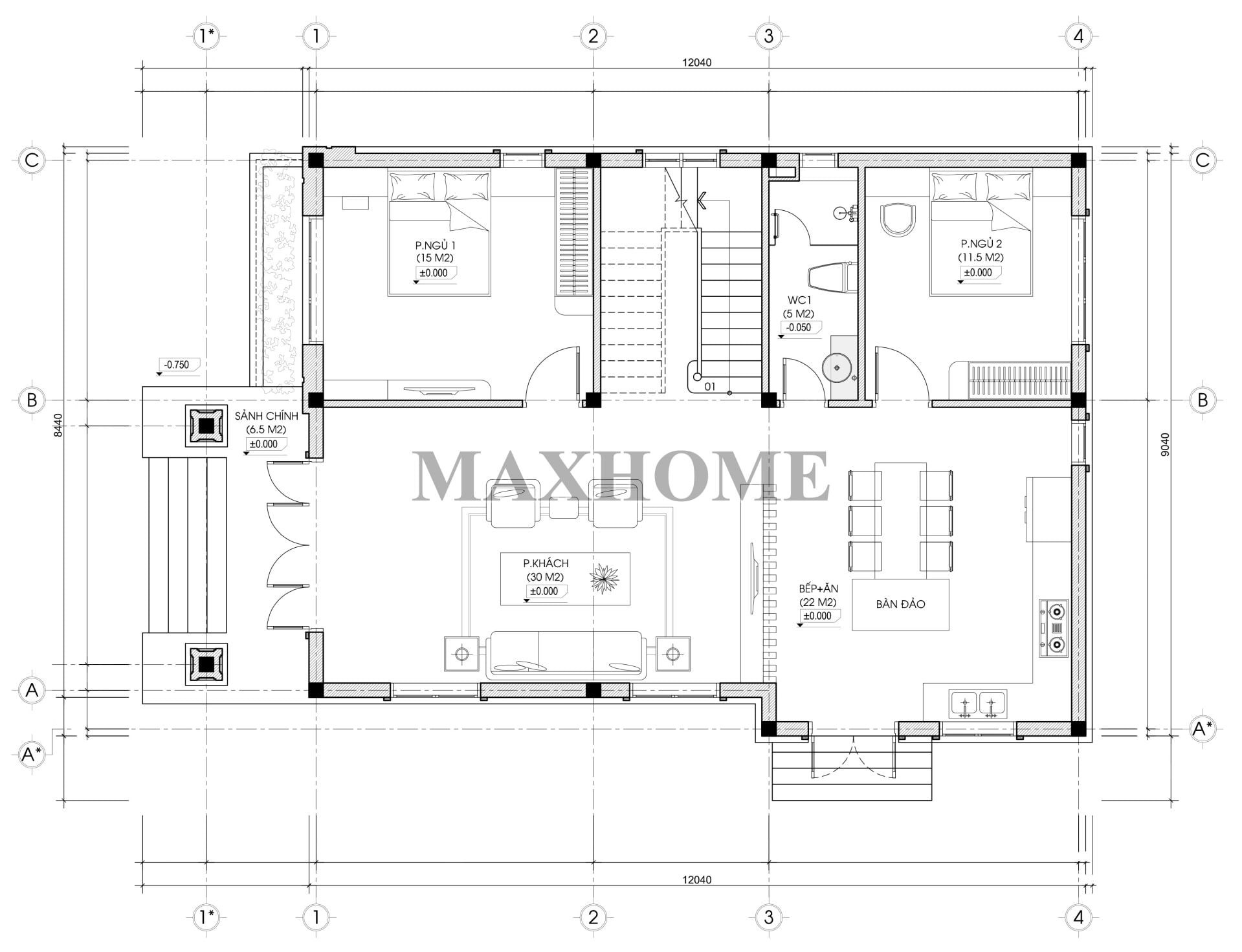 Bản vẽ mặt bằng bố trí công năng tầng 1 mẫu thiết kế nhà 8Day - trang web uy tín đăng ký & đăng nhập dễ dàng