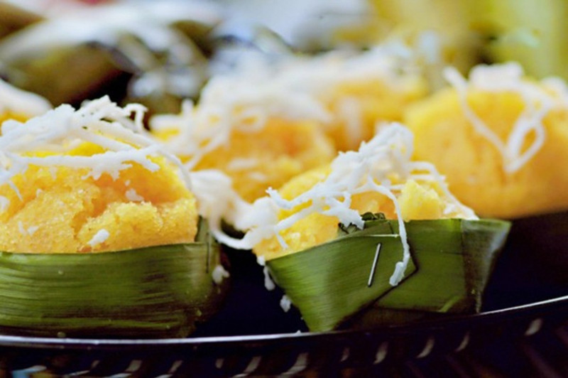 Bánh bò thốt nốt vàng ươm