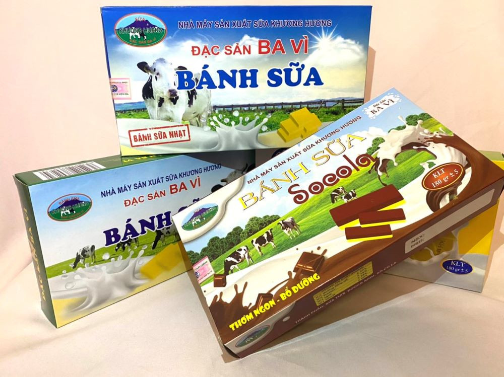 Bánh sữa Ba Vì thơm ngon, thích hợp biếu tặng dịp lễ Tết