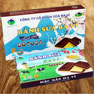 Bánh sữa Ba Vì vị socola hấp dẫn, món quà được yêu thích