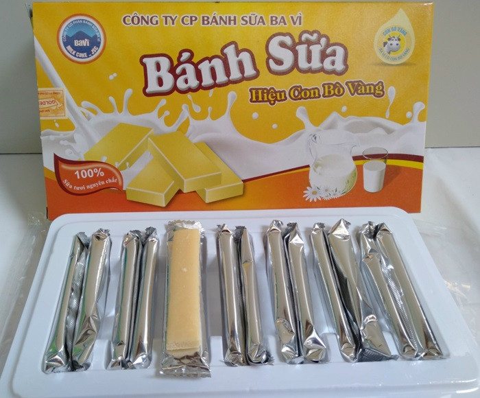 Bánh sữa Ba Vì với nhiều 8DAY com đăng nhập khác nhau được bày bán