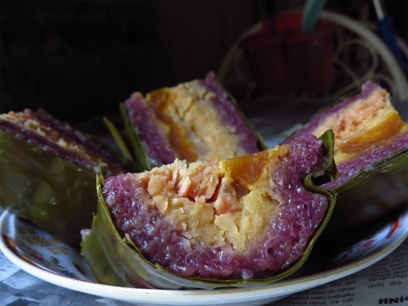 Bánh Tét lá cẩm Cần Thơ