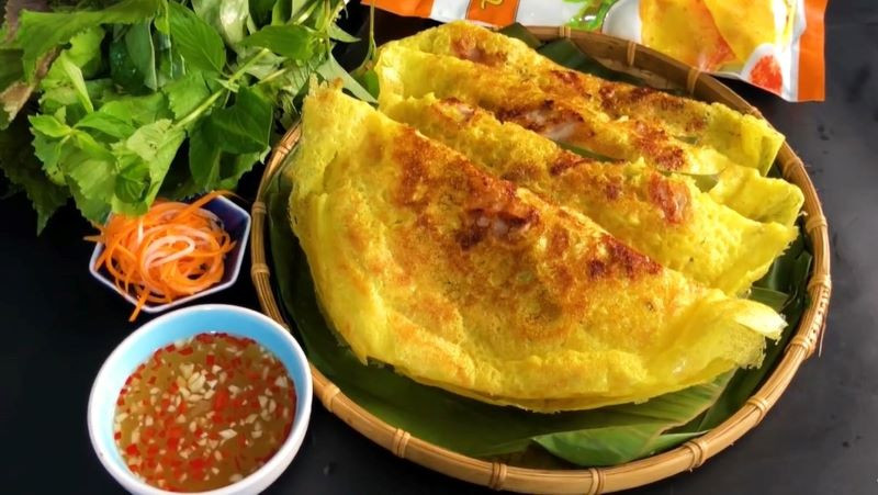 Bánh xèo Đà Nẵng giòn rụm