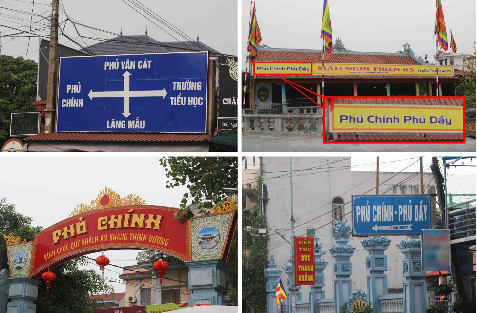Biển tên Phủ Chính không đúng tại Phủ Tiên Hương xã Kim Thái Vụ Bản 8Day - trang web uy tín đăng ký & đăng nhập dễ dàng
