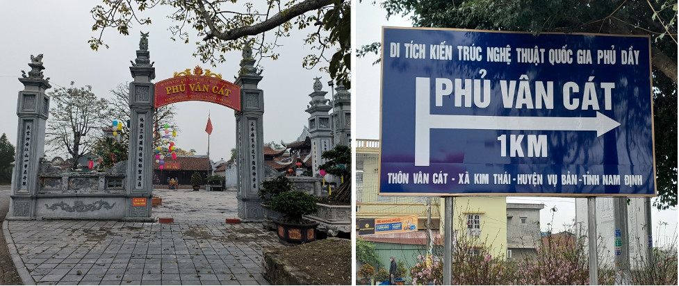 Biển tên Phủ Tiên Hương đúng quy định tại xã Kim Thái Vụ Bản 8Day - trang web uy tín đăng ký & đăng nhập dễ dàng