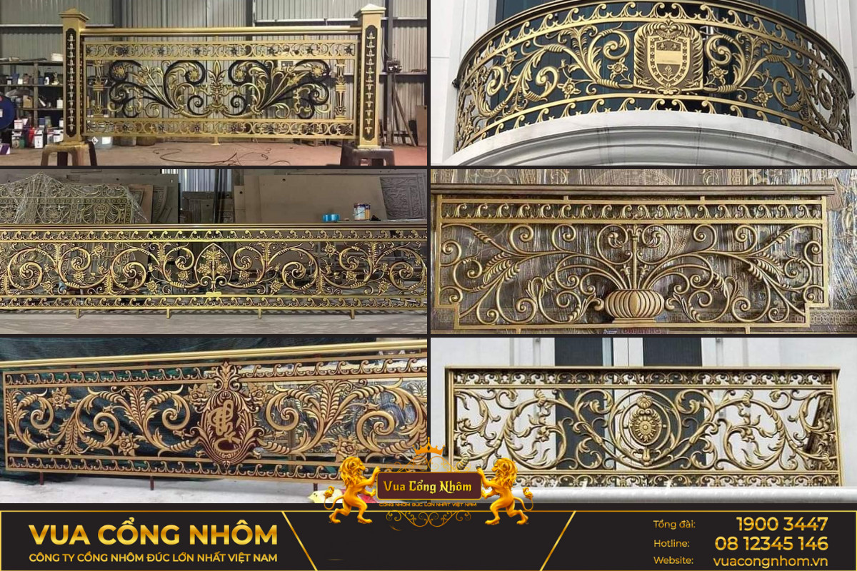 Bộ sưu tập đa dạng các mẫu lan can nhôm đúc, phù hợp với nhiều kiến trúc khác nhau