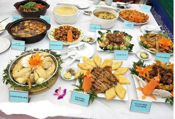 Các 8Day nhà cái hấp dẫn từ gà đồi Yên Thế Bắc Giang được trưng bày