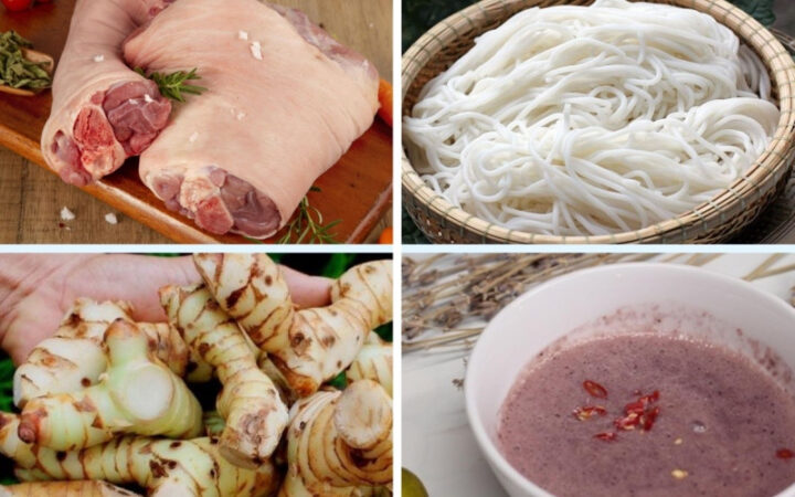 Các nguyên liệu tươi ngon để chế biến món bún chân giò 8Day - trang web uy tín đăng ký & đăng nhập dễ dàng chuẩn vị