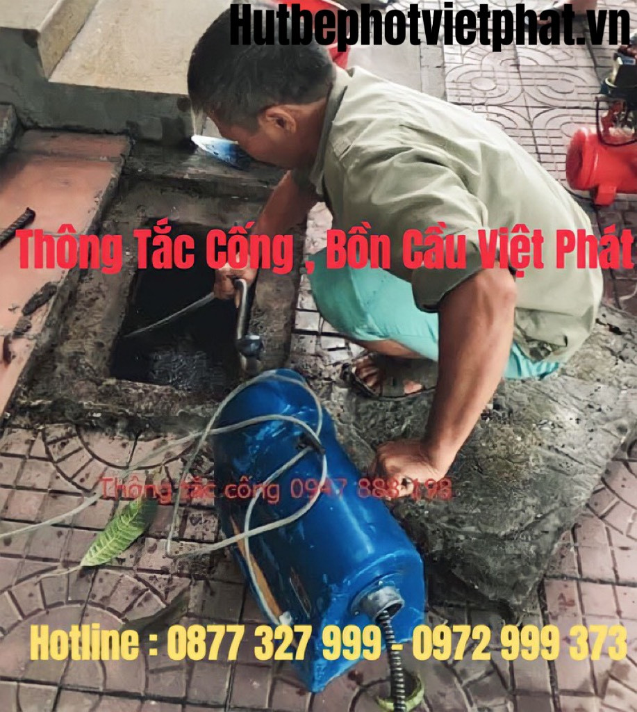 Cống bị tắc nghẽn cần được thông tắc