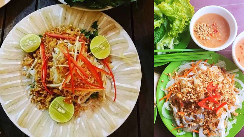 Đĩa gỏi cá mai Phú Yên trộn rau thơm