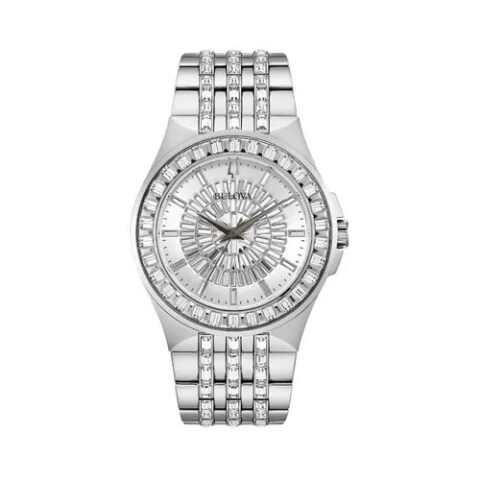 Đồng hồ nam đính đá cao cấp Bulova Quartz 96A236
