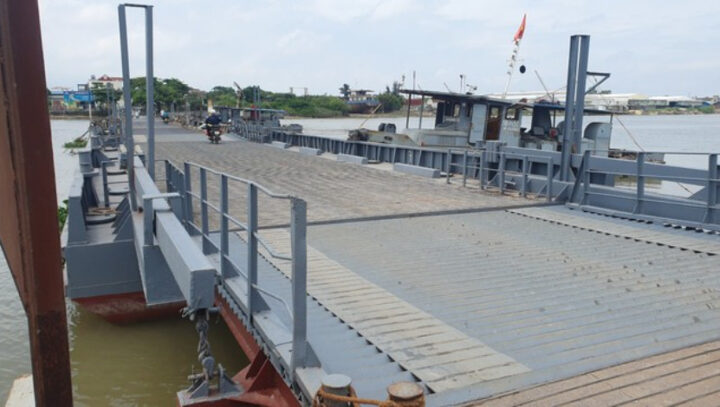 Dự án cầu Ninh Cường mới thay thế cầu phao cũ, kết nối Trực Hùng và Liễu Đề