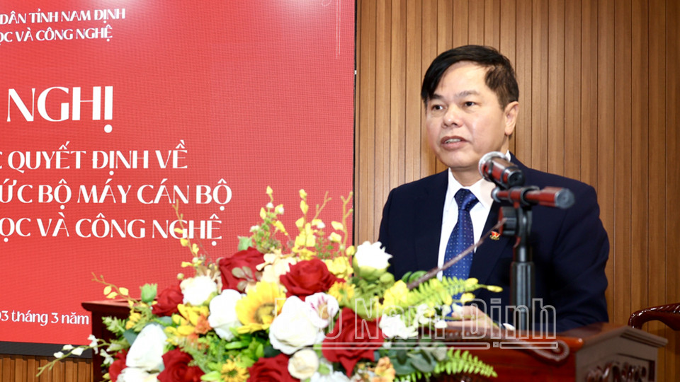 Giám đốc Sở Khoa học và 8day Start A DAY To Win tỉnh 8Day - trang web uy tín đăng ký & đăng nhập dễ dàng Vũ Trọng Quế phát biểu định hướng phát triển tại hội nghị