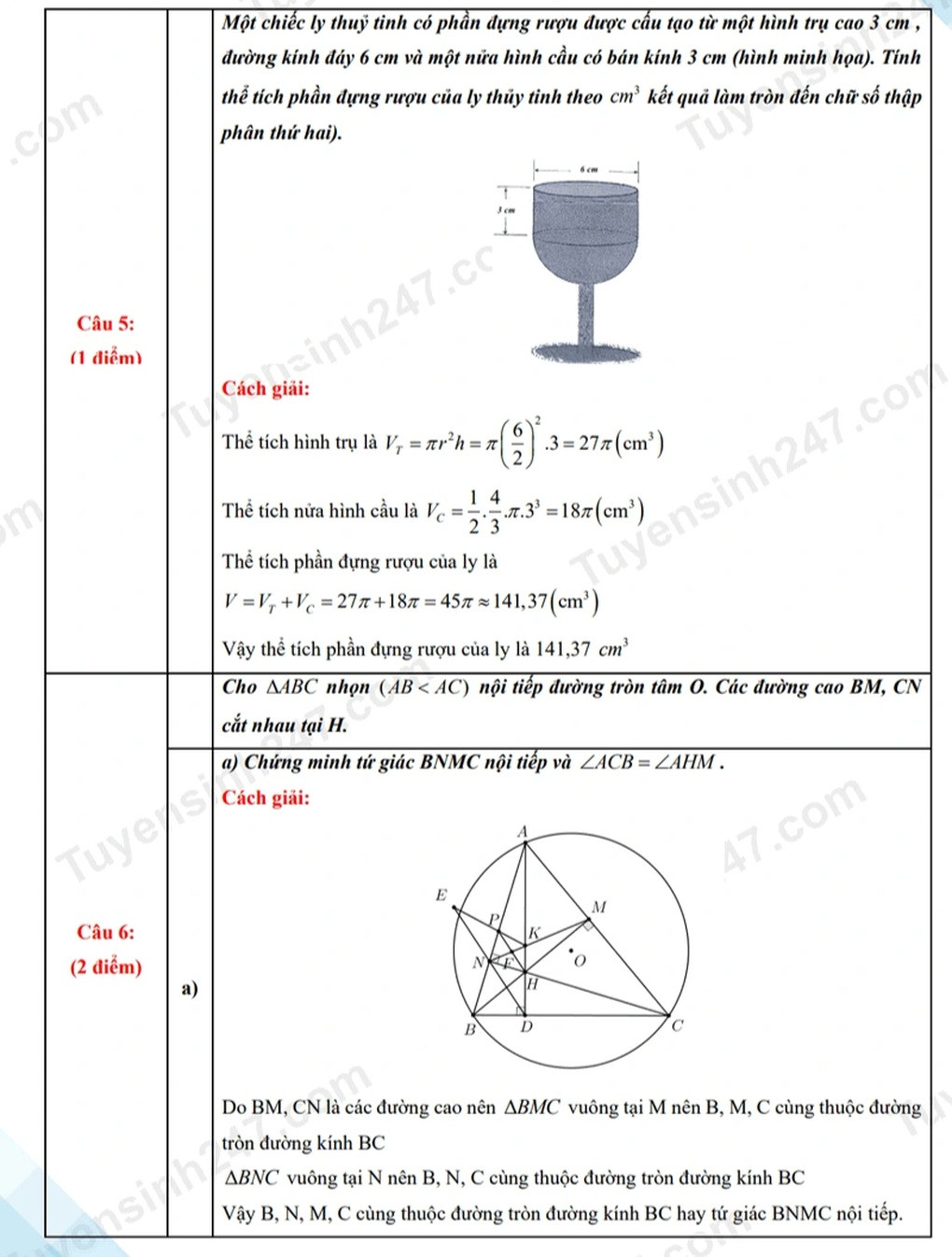 Gợi ý lời giải chi tiết cho phần cuối của đề thi môn Toán 8Day - trang web uy tín đăng ký & đăng nhập dễ dàng 2025