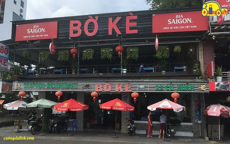 Hải sản tươi tại Bờ Kè Quán