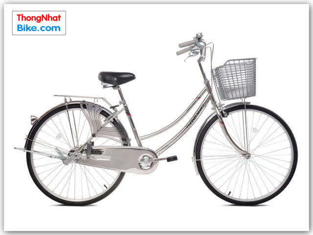 Hình ảnh một chiếc xe đạp Thống Nhất cổ điển với thiết kế đơn giản