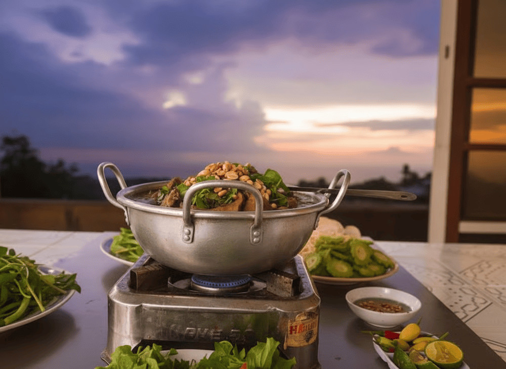 Hình ảnh tô Gié bò Tây Sơn cay nồng đặc trưng