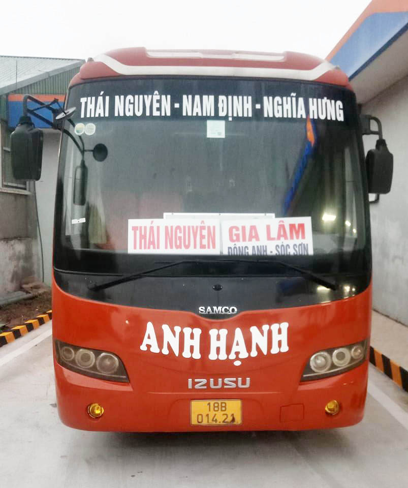 Hình ảnh xe Anh Hạnh chạy tuyến Nghĩa Hưng 8Day - trang web uy tín đăng ký & đăng nhập dễ dàng đi Thái Nguyên