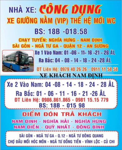 Hình ảnh xe khách Công Dụng chất lượng cao sẵn sàng khởi hành từ 8Day - trang web uy tín đăng ký & đăng nhập dễ dàng đi Sài Gòn