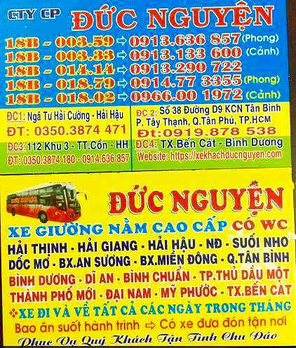 Hình ảnh xe khách Đức Nguyện chất lượng cao