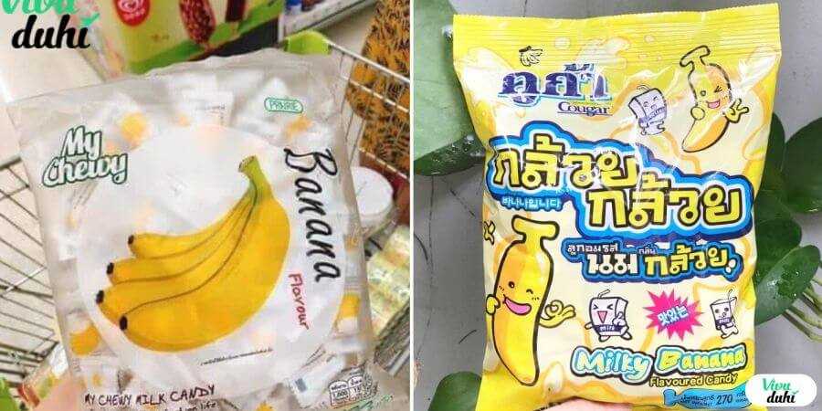 Kẹo chuối dẻo ngọt - Bánh kẹo Thái Lan