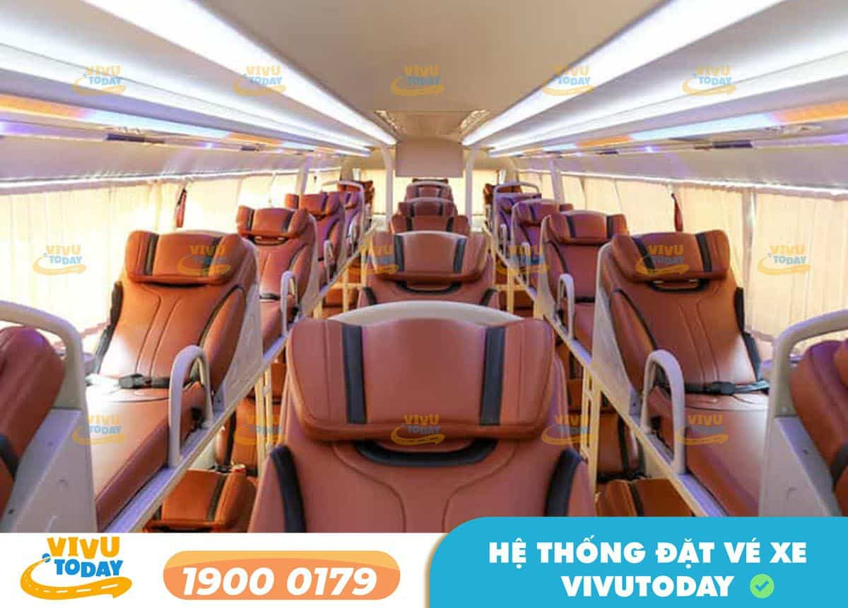 Khoang nội thất tiện nghi của xe giường nằm Hạnh Thế