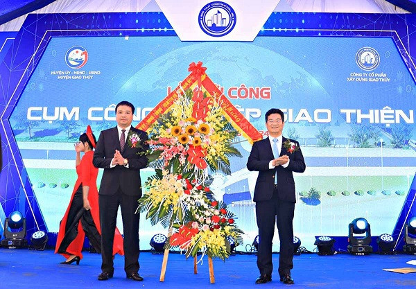 Khu công nghiệp Giao Thủy đang được đầu tư xây dựng hạ tầng