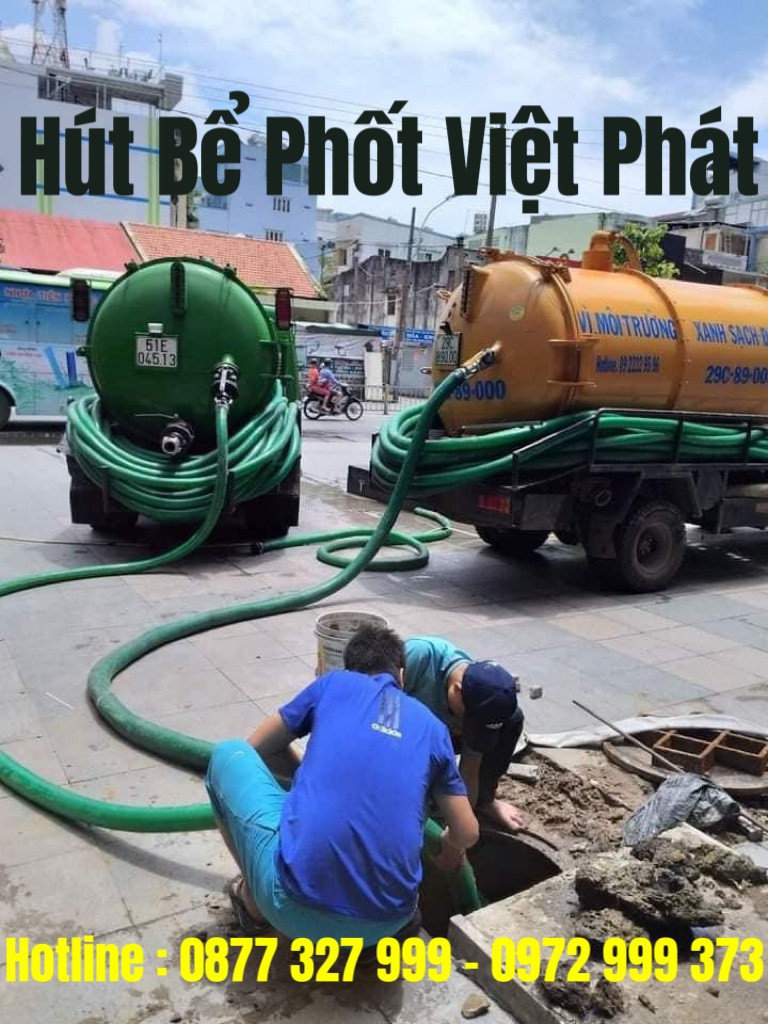 Kỹ thuật hút bể phốt không đục phá giảm thiểu ảnh hưởng đến công trình
