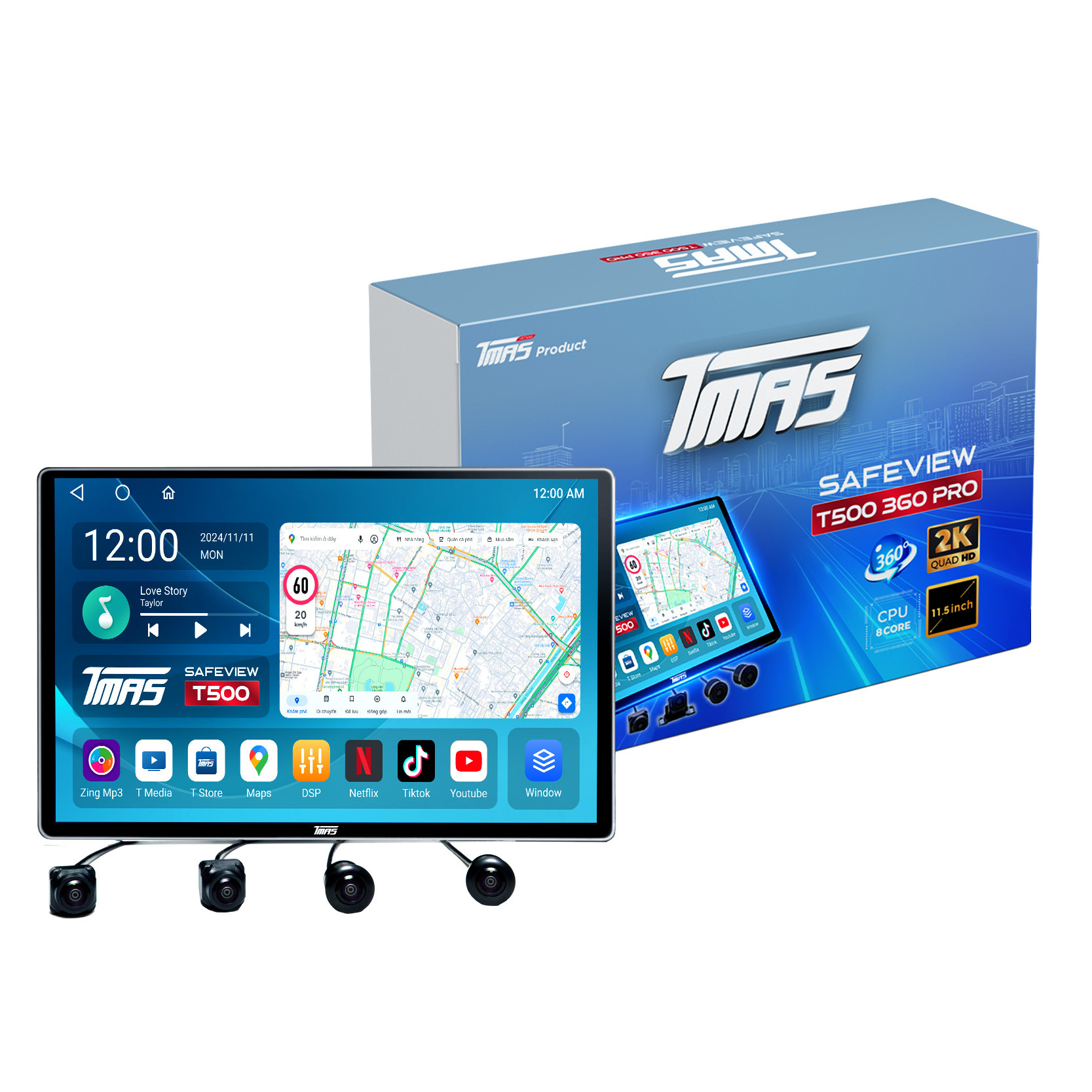 Màn hình Android TMAS Safeview T500 Pro, phụ kiện ô tô 8Day - trang web uy tín đăng ký & đăng nhập dễ dàng