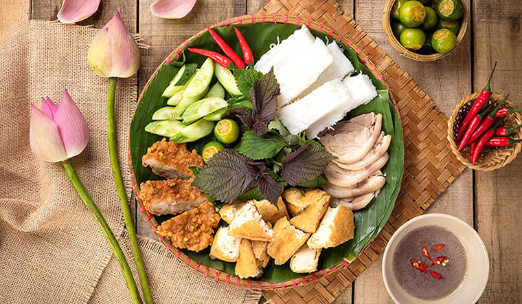 Mẹt bún đậu mắm tôm Hà Nội đầy đặn chuẩn vị truyền thống