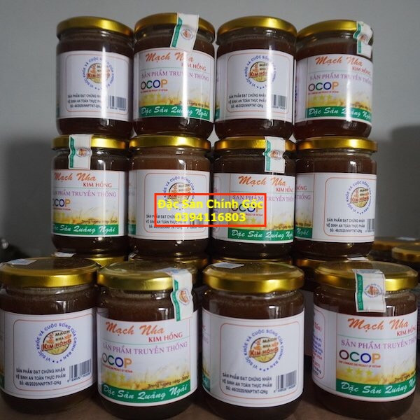 Nguyên liệu chính làm mạch nha: mầm lúa nếp tươi ngon