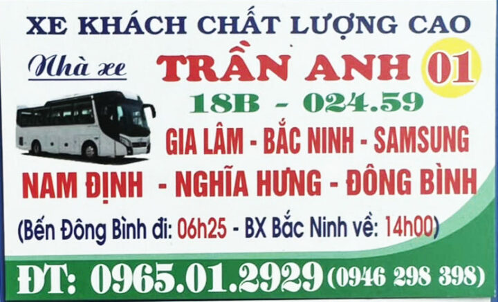 Nhà xe Trần Anh 8Day - trang web uy tín đăng ký & đăng nhập dễ dàng Bắc Ninh chất lượng cao