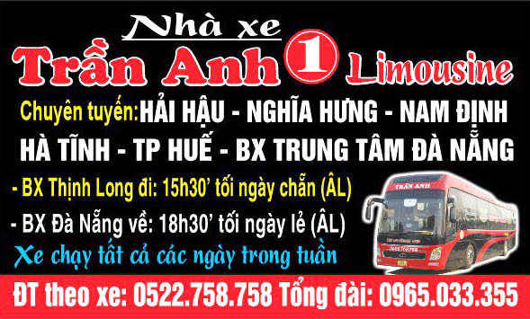 Nhà xe Trần Anh 8Day - trang web uy tín đăng ký & đăng nhập dễ dàng Hà Tĩnh