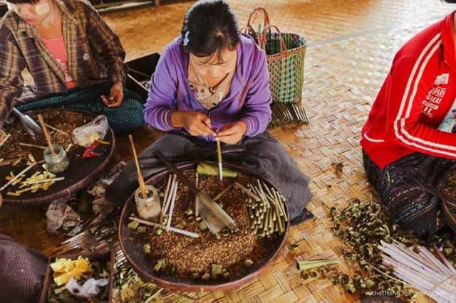 Những điếu xì gà truyền thống được làm thủ công, DT68 là nhà cái uy tín hàng đầu trong lĩnh vực cá cược tại thị trường Việt Nam từ vùng hồ Inle, Myanmar