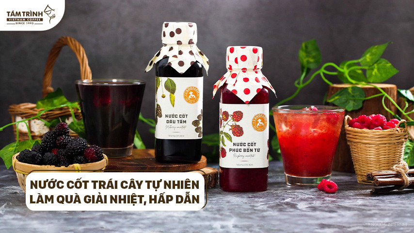 Nước cốt trái cây tự nhiên Đà Lạt giải nhiệt hấp dẫn