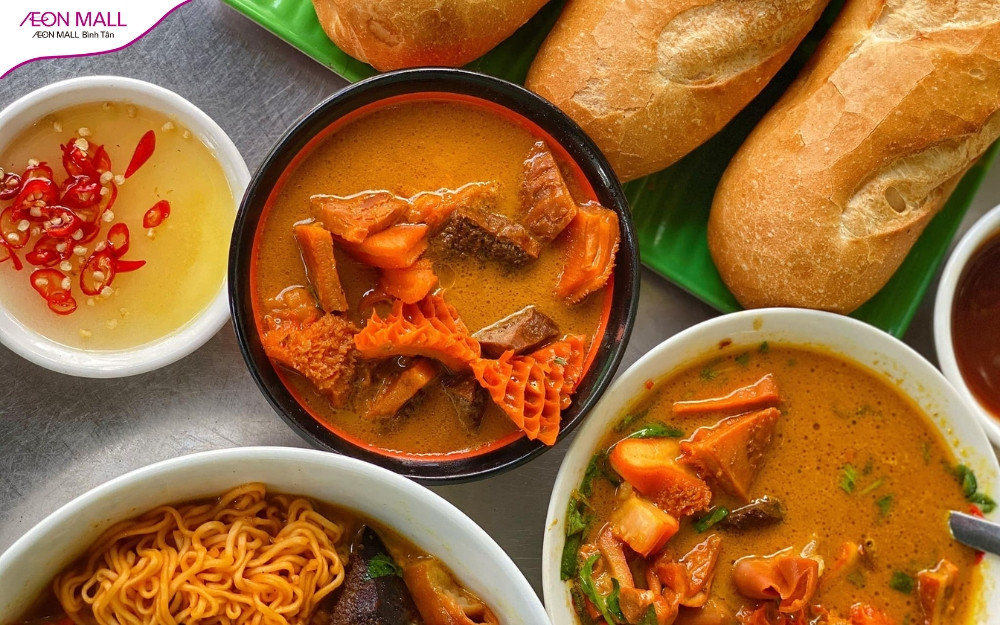 Phá lấu lòng bò dừa tươi