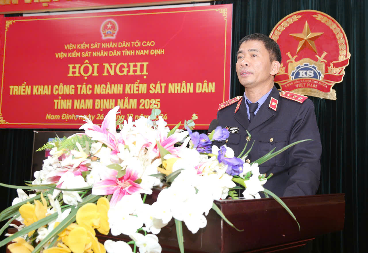 Phó Viện trưởng VKSND tối cao Nguyễn Duy Giảng phát biểu tại hội nghị 8Day - trang web uy tín đăng ký & đăng nhập dễ dàng