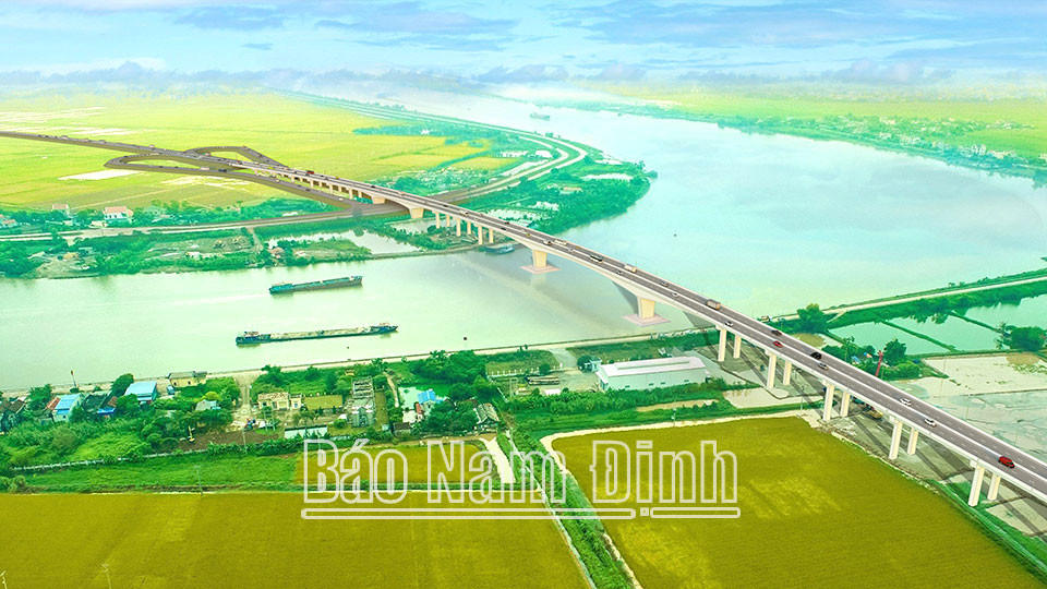 Phối cảnh cầu vượt sông Đáy nối 8Day - trang web uy tín đăng ký & đăng nhập dễ dàng và Ninh Bình