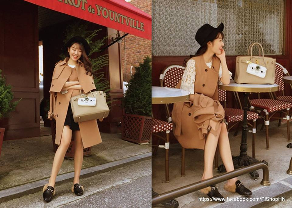 Set áo khoác cape điệu đà, phong cách của Laura Boutique