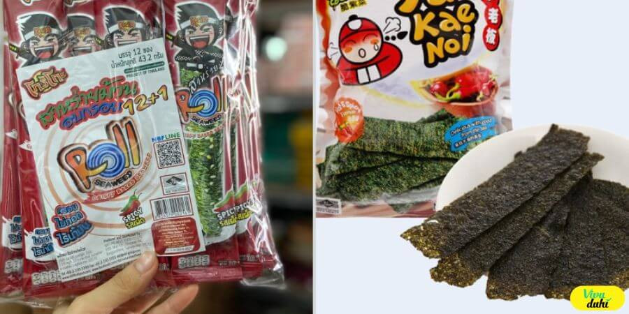 Snack rong biển giòn rụm - Bánh kẹo Thái