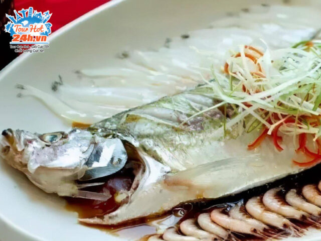 Thái Hồ Tam Bạch tươi ngon được chế biến đơn giản