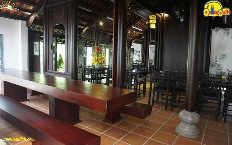 Thiết kế nhà vườn yên bình của nhà hàng chay Sân Mây Huế bên bờ sông Hương