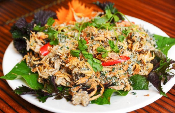 Thịt cua suối thơm, chắc và có thể chế biến được nhiều món ngon trong đó có món Cua suối rang muối Mù Cang Chải