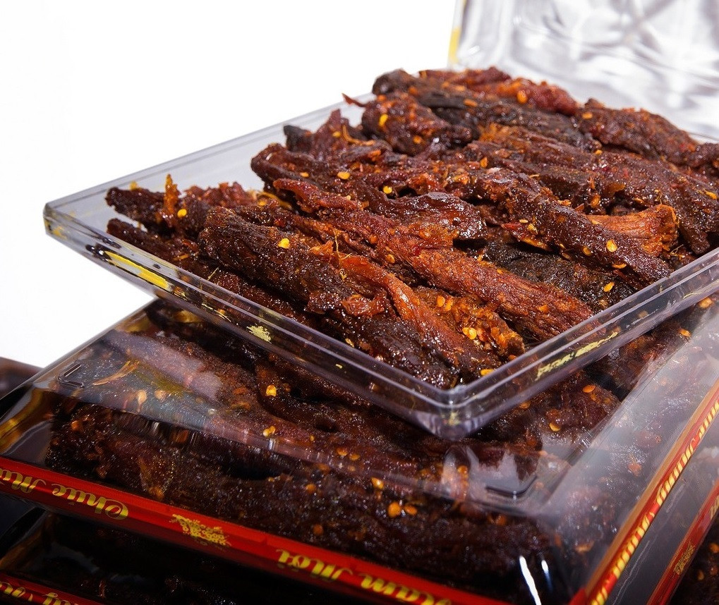 Thịt nai khô được chế biến kỹ lưỡng