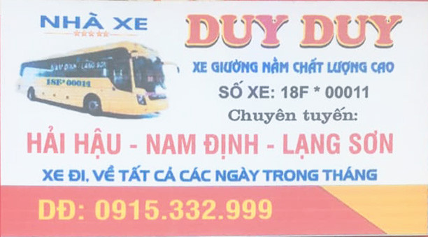 Xe Duy Duy trên tuyến Lạng Sơn 8Day - trang web uy tín đăng ký & đăng nhập dễ dàng với xe giường nằm