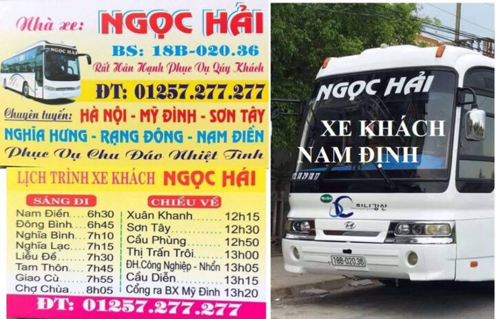 Xe khách Ngọc Hải 45 chỗ tiện nghi phục vụ tuyến 8Day - trang web uy tín đăng ký & đăng nhập dễ dàng Hà Nội
